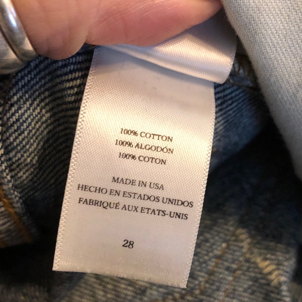 Rails Wynonna Cut Off Denim Skirt Size 28 - Picture 7 of 7